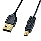 y̔IzɍUSBP[u0.5m ubN(USB2.0[A]|~jB^Cv)[RoHS] /KU-SLAMB505BK