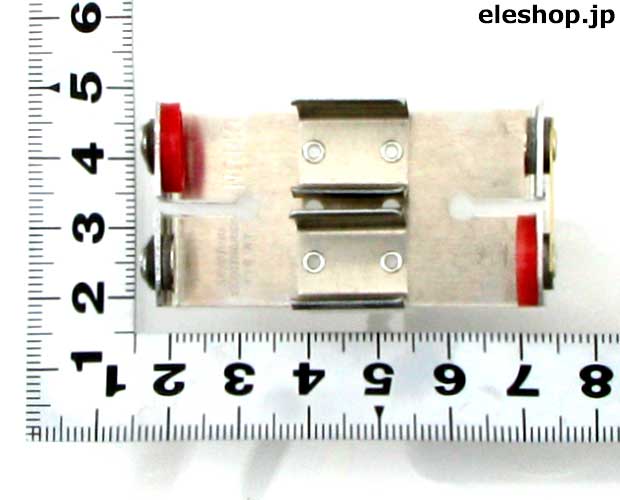 Keystone 単3×2本用アルミ製電池ケース(146)＋分極ワッシャ(59)2個付