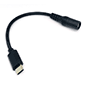 USB-C→DCφ1.7×4.75mmジャックケーブル 15cm [RoHS]