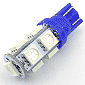 T10ウェッジ型LEDモジュール 5050LED×9球 青