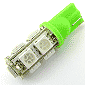T10ウェッジ型LEDモジュール 5050LED×9球 緑