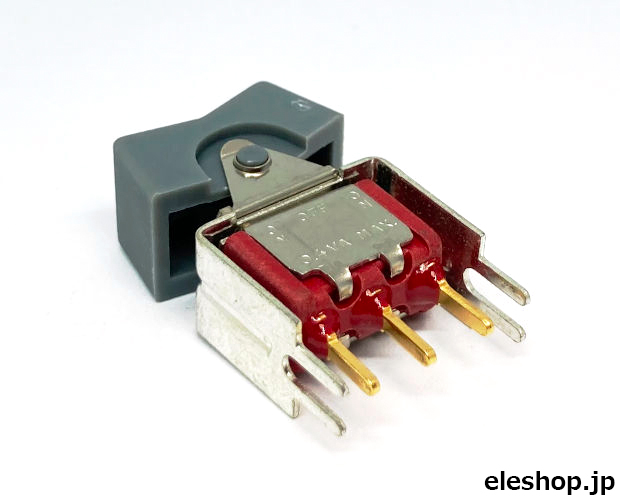 C&K Switches 小信号ロッカースイッチ 1回路2接点 中点OFF 両ハネ返り ■限定特価品■
