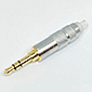 金メッキ φ3.5mm 3極プラグ 銀