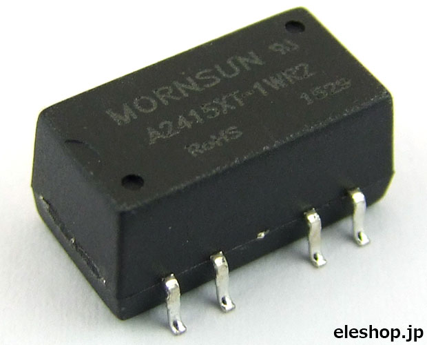 【販売終了】1W 絶縁型DC-DCコンバータ/SMDタイプ 24V→±15V(絶縁1.5kV) /A2415XT-1WR2