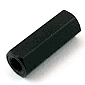 黒アルマイト加工 六角アルミスペーサー(両雌ネジ) 15mm