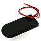 スイッチ付コイン電池ケース 2032×2用(黒)