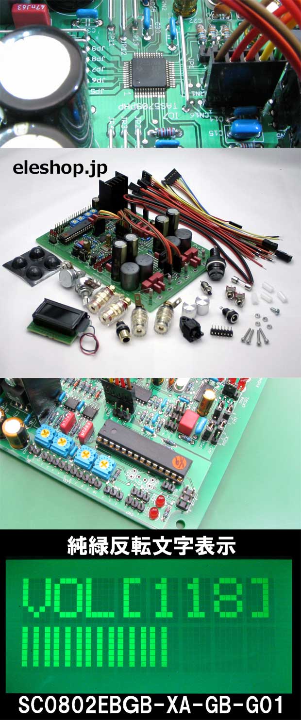 【販売終了】TAS5709フルデジタルオーディオパワーアンプ[純緑] /D_5709kit-EBGB