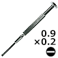 �y�̔��I���z�}�C�i�X�����h���C�o�[ 0.9×0.2 /DK-31