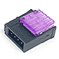 e-CON型プラグ 4極タイプ 紫 AWG24〜26 細線用