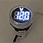 DC4-100V LEDデジタル電圧計 丸型 白
