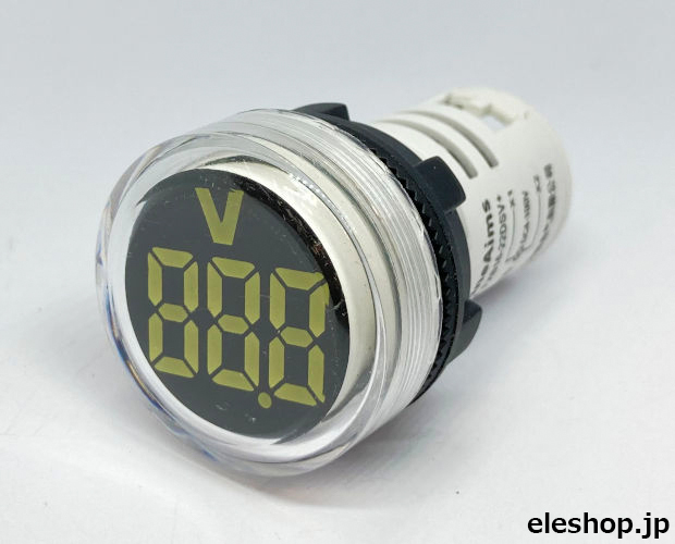 DC4-100V LEDデジタル電圧計 丸型 白 / FXB16-22DSV-W DC4-100V LEDデジタル電圧計 丸型 白 / FXB16-22DSV-W