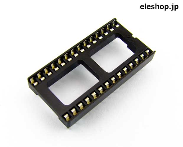 板バネICソケット キンク加工付 28pin 600mil / GS031-2861G-K