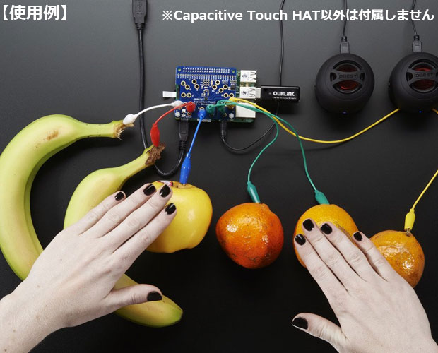 Capacitive Touch HAT for Raspberry Pi Mini Kit - MPR121 / 静電容量性タッチHATラズベリーパイ用ミニキット
