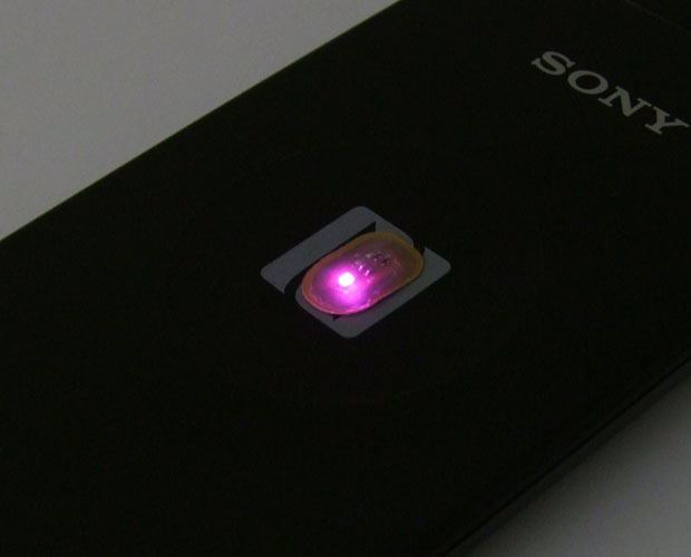 NFC非接触発光LED(紫色)