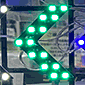 矢印型LEDモジュール12V 緑