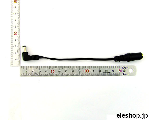 φ2.1→2.5DC変換ケーブル/L-10cm