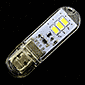 ケース入りUSB直挿小型LEDモジュール 3球白色(タッチセンサ付)