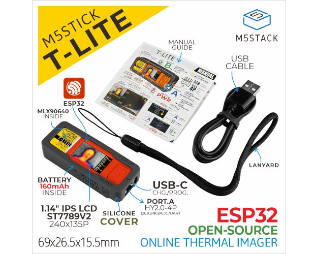 M5Stick T-Lite Thermal Camera Dev Kit ▲航空便不可▲