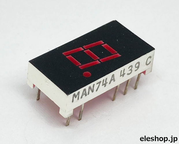 GENERAL INSTRUMENT Optoelectronics 7セグメントLED 赤 GENERAL INSTRUMENT Optoelectronics 7セグメントLED 赤