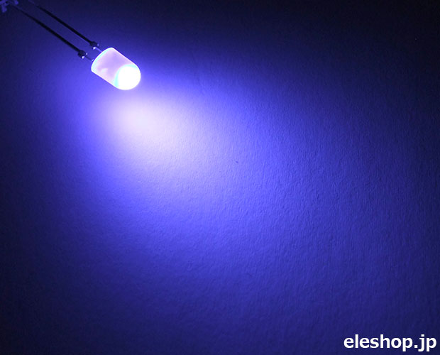 φ5.2×3.8mm 高輝度楕円型LED 青色