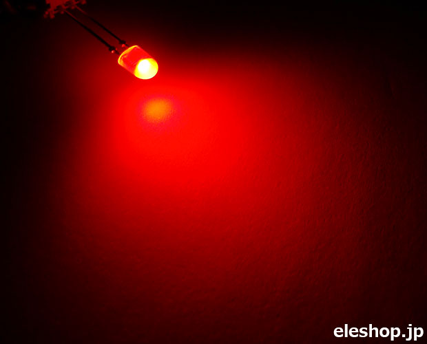 φ5.2×3.8mm 高輝度楕円型LED 赤色