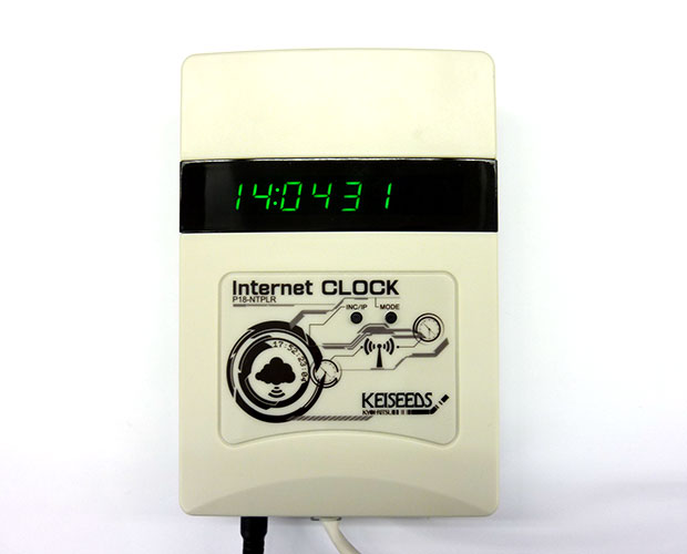 電波時計信号送信機能付き時計(白)