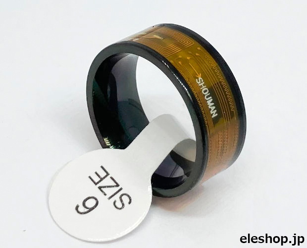 NFCリング 黒 US6号(直径16mm) / RING-NFC-6-BK