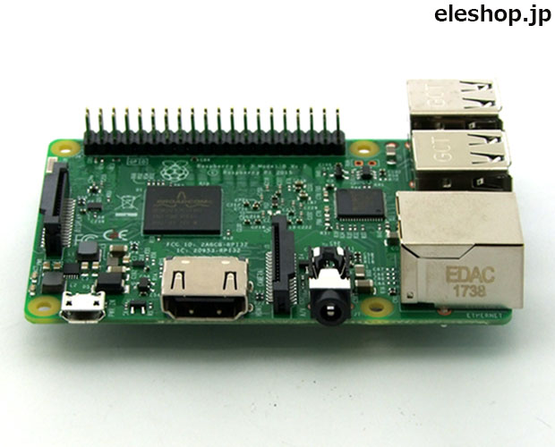 【販売終了】シングルボードコンピュータ ラズベリーパイ3 モデルB [element14版] /Raspberry Pi 3 Model B (EL14)
