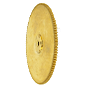 黄銅平歯車(モジュール0.5) 105歯×φ3.0mm[RoHS]