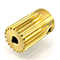 黄銅平歯車(モジュール0.5) 20歯×φ3.0mm[RoHS]