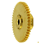 黄銅平歯車(モジュール0.5) 45歯×φ3.0mm[RoHS]