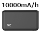 シリコンパワー Power S100 モバイルバッテリー 10000mAh ブラック PSE対応 ▲航空便不可▲