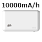 シリコンパワー Power S100 モバイルバッテリー 10000mAh ホワイト PSE対応 ▲航空便不可▲