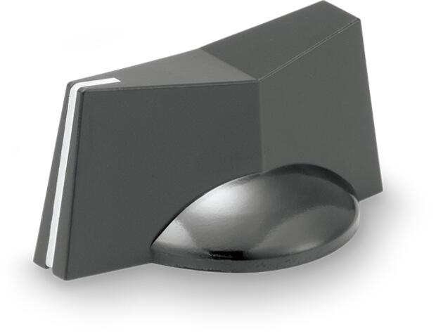 モールドツマミ 矢形(6φ軸用) 【サトーパーツ取寄品】