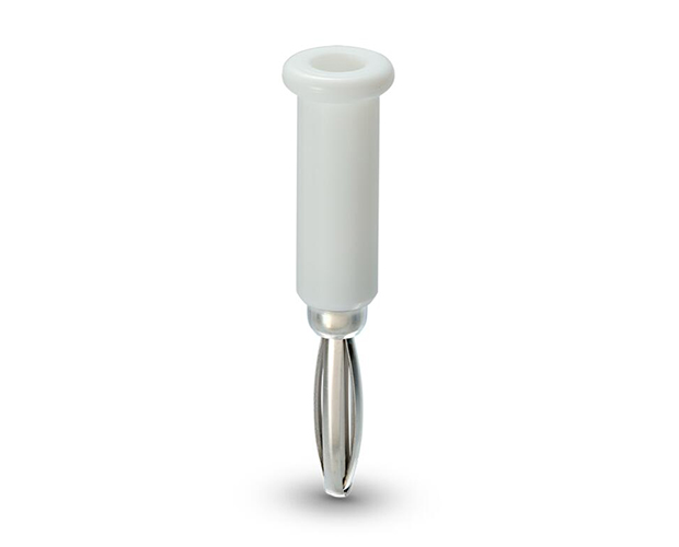 φ4mmバナナプラグ 白 【サトーパーツ取寄品】