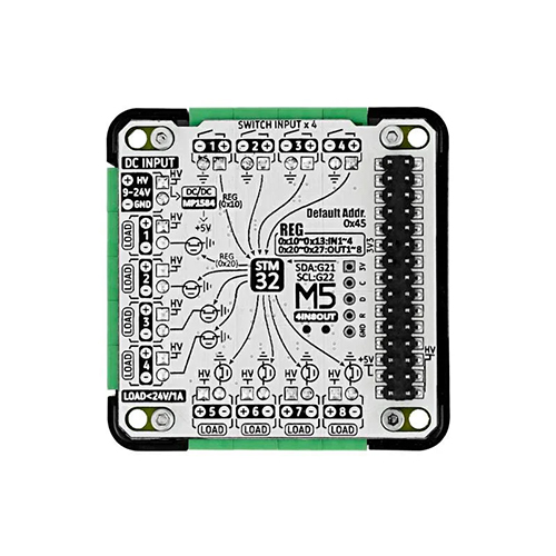 M5Stack用4IN8OUTマルチチャンネルDCドライブモジュール - 13.2 M5Stack用4IN8OUTマルチチャンネルDCドライブモジュール - 13.2