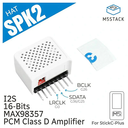 M5StickC PLUS Speaker 2 HAT 【スイッチサイエンス取寄品】