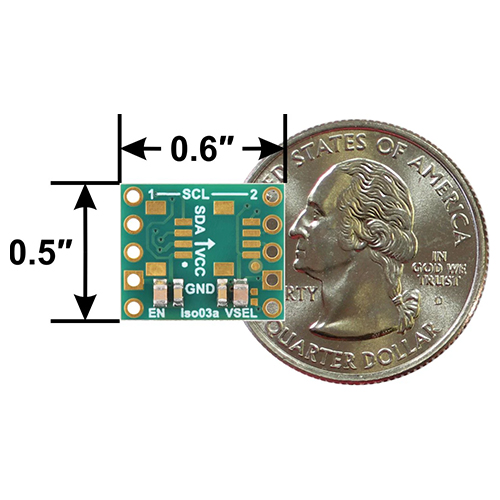 Pololu 電源分離 I2Cアイソレータ 5V/3.3V、200mA 【スイッチサイエンス取寄品】