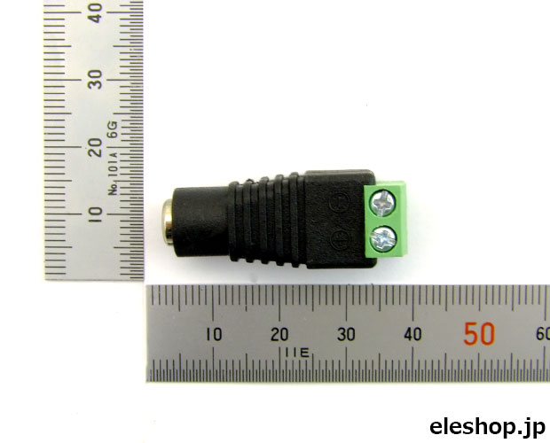 【販売終了】φ2.1mm DCジャック−2P端子台 変換コネクタ T9-J