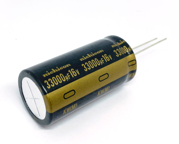 オーディオ用電解コンデンサ 33000μF 16V 85℃ ±20% UKW1C333MRD オーディオ用電解コンデンサ 33000μF 16V 85℃ ±20% UKW1C333MRD