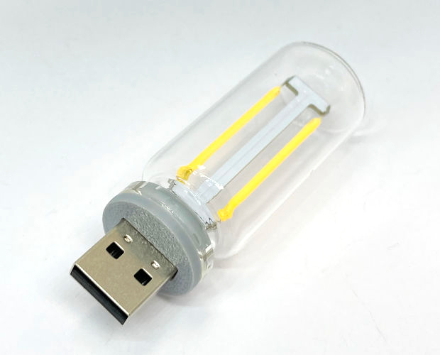 タッチスイッチ付 USBフィラメントLEDライト 電球色 / USB タッチスイッチ付 USBフィラメントLEDライト 電球色 / USB