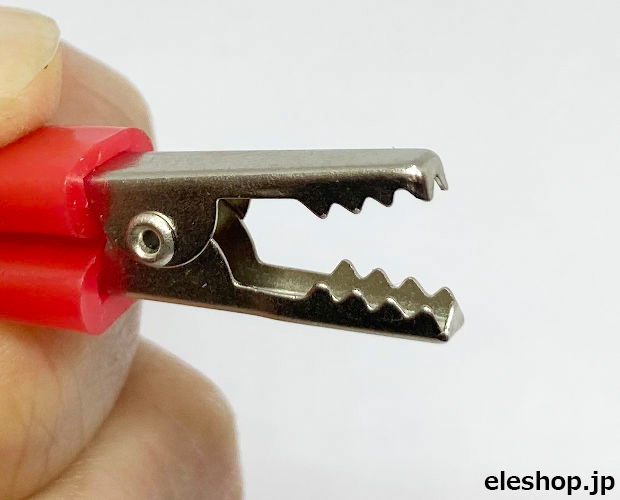 ワニ口クリップ 小型 赤色 / WTN-1234-1-RD