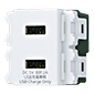 コスモシリーズワイド21 埋込[充電用]USBコンセント 2ポート(ホワイト)
