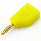 φ2.5mm金メッキミニミニバナナプラグ連結タイプ 黄