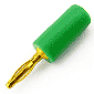φ2.5mm金メッキミニミニバナナプラグ 緑