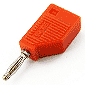 φ2.5mmミニミニバナナプラグ連結タイプ 赤