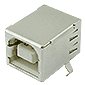 USB2.0対応 USBコネクタ Bタイプ基板用L型[RoHS]